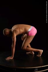 Kneeling reference poses of Aaron